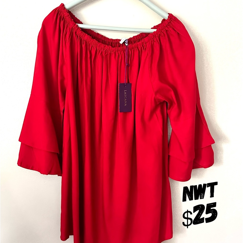 Red LASCANA Flowy Top